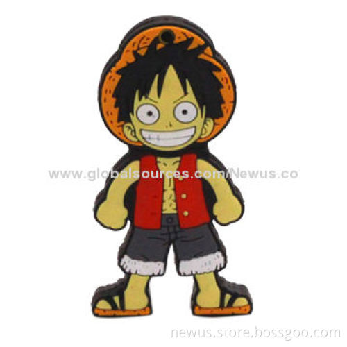 One Piece Luffy Zoro Nami Cartoon PVC USB Flash Drive with Plug-and-play function